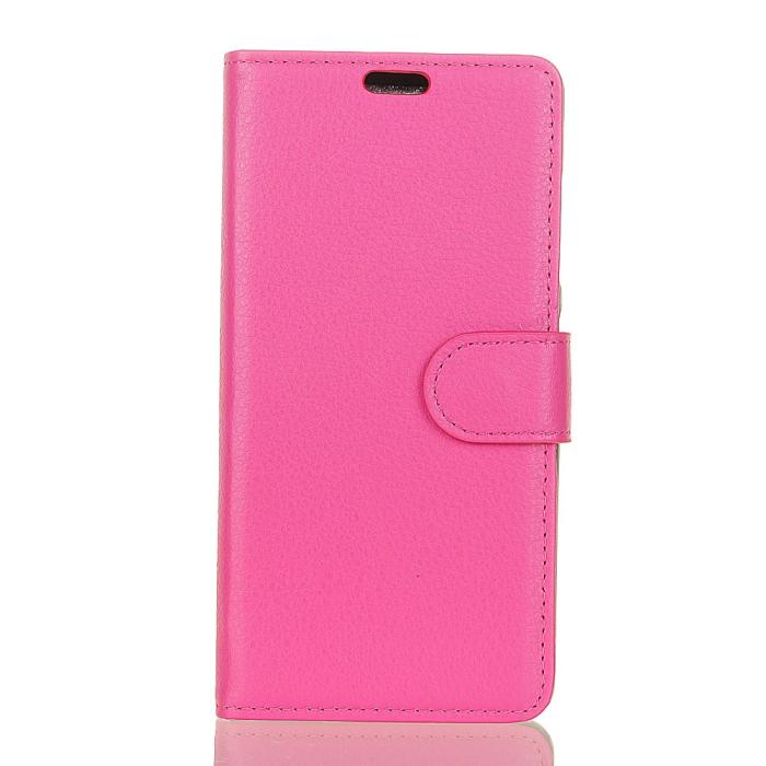 Bild 2, Huawei Honor View 20 - Litchi Plånboksfodral - Rosa