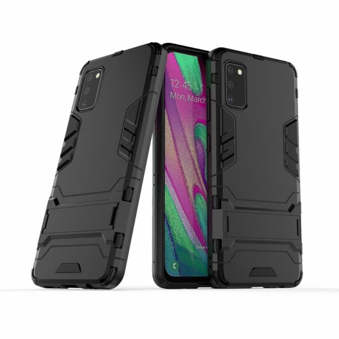 Bild 2, Samsung Galaxy A41 - Hybrid Kickstand Skal - Svart