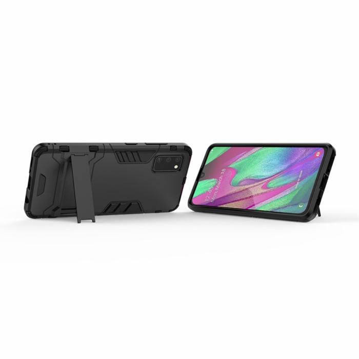 Bild 4, Samsung Galaxy A41 - Hybrid Kickstand Skal - Svart