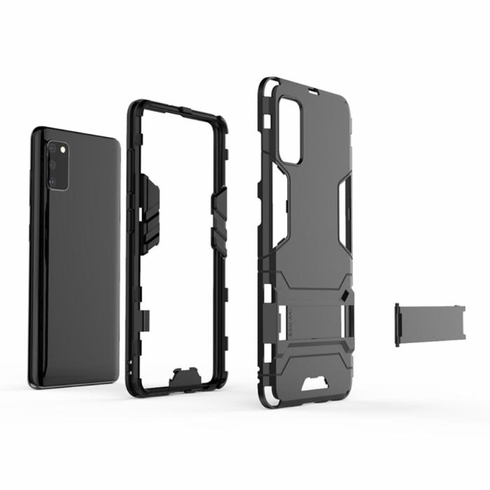 Bild 5, Samsung Galaxy A41 - Hybrid Kickstand Skal - Svart