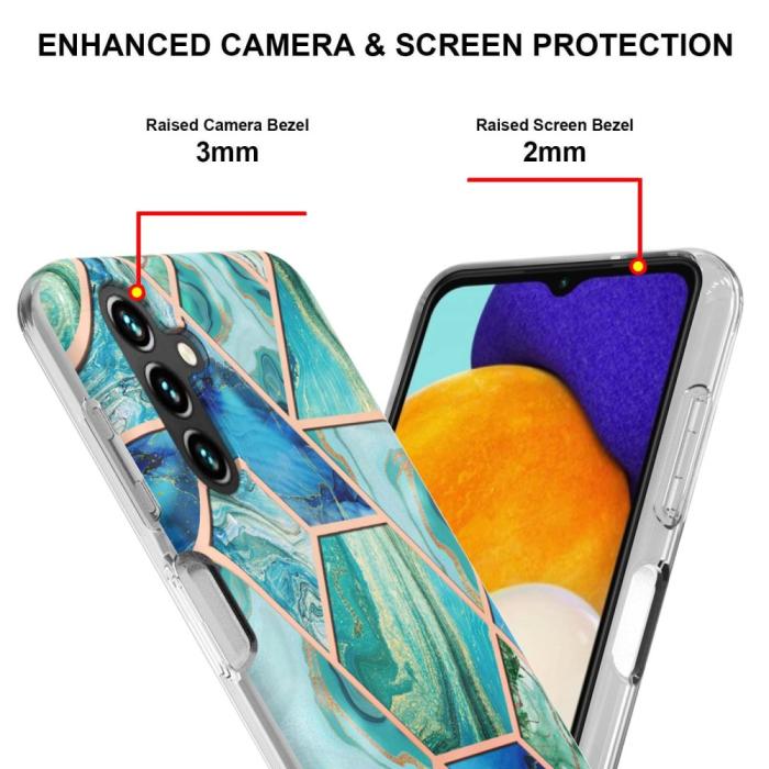 Bild 4, Samsung Galaxy A14 4G/5G Skal Marmor Grön