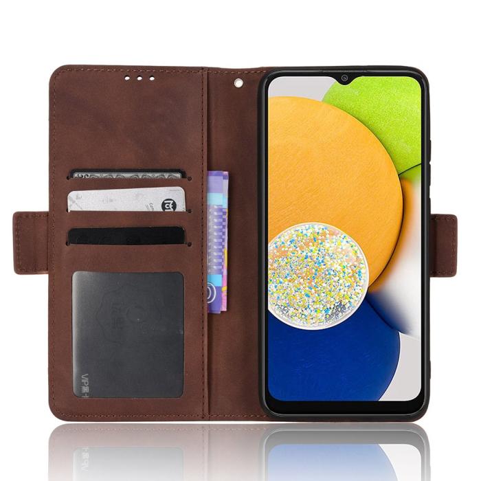 Bild 4, Samsung Galaxy A03 Fodral Avtagbart Kortfodral Brun