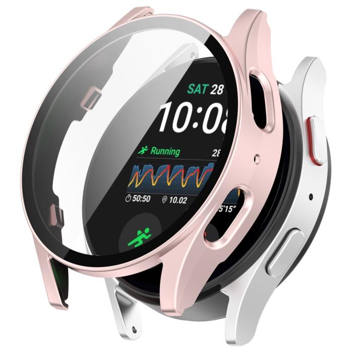 Bild 1, Galaxy Watch 7 44 mm Skal Med Skärmskydd Matt Rosa