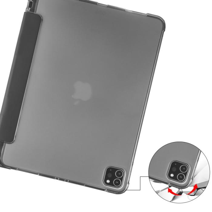 Bild 6, iPad Pro 12.9 Fodral Tri-Fold Pennhållare Svart