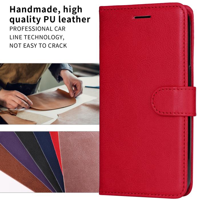 Bild 3, Motorola Moto G86 Power / G86 5G Fodral Läder Röd