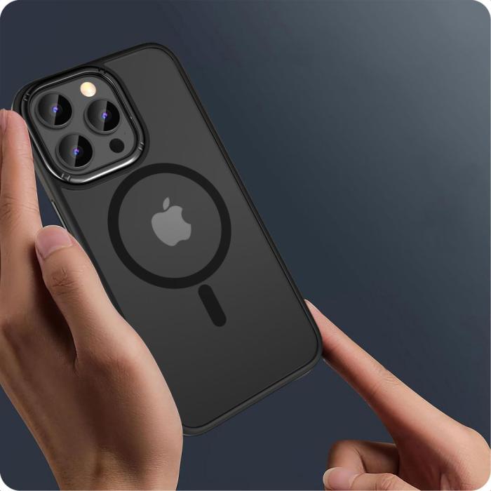 Bild 2, Tech-Protect iPhone 15 Pro Max Skal MagSafe MagMat Svart