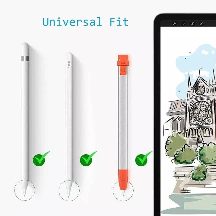 Bild 5, Apple Pencil 1/2 Metall Utbytesspets / Replacement Tip Vit