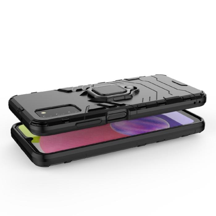 Bild 6, Samsung Galaxy A03s Skal Hybrid Ring Svart