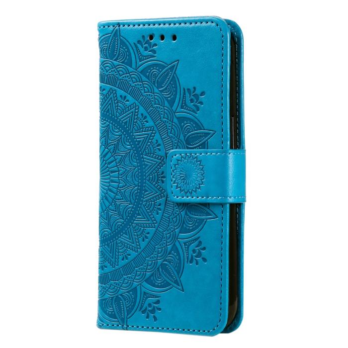 Bild 5, Motorola Edge 40 Pro 5G Fodral Mandala Läder Blå