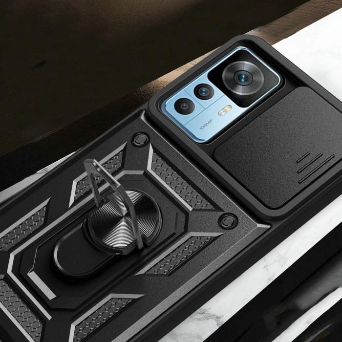 Bild 2, Tech-Protect Xiaomi 12T / 12T Pro Skal CamShield Pro Svart