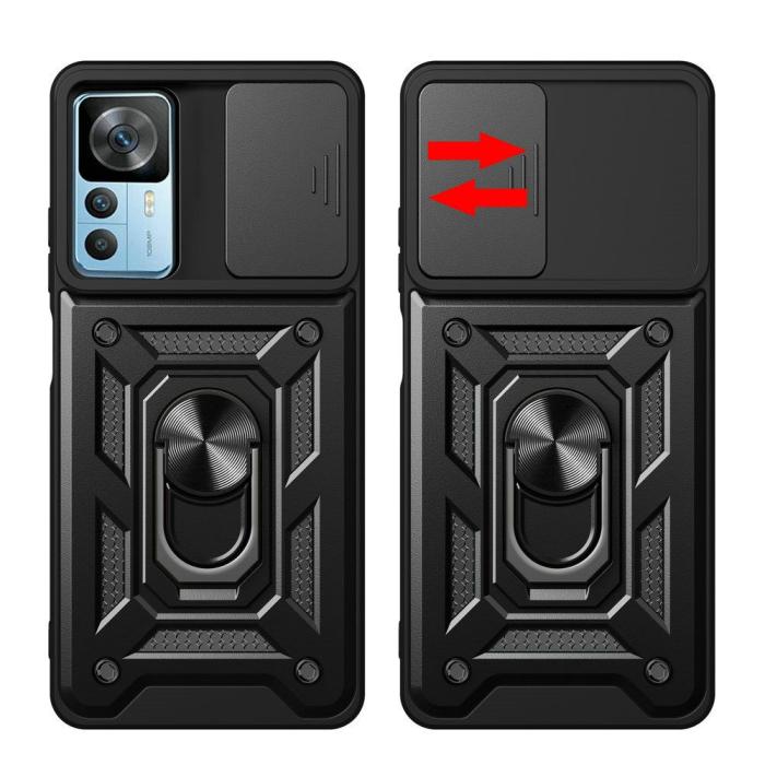 Bild 4, Tech-Protect Xiaomi 12T / 12T Pro Skal CamShield Pro Svart