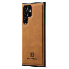 DG.MING Samsung Galaxy S25 Ultra Skal L&auml;derbelagt Brun