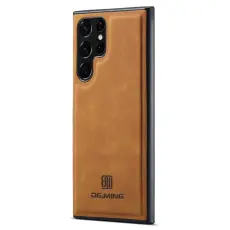 DG.MING Samsung Galaxy S25 Ultra Skal L&auml;derbelagt Brun