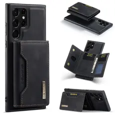 DG.MING Galaxy S25 Ultra Skal Med Magnetisk Pl&aring;nbok Svart