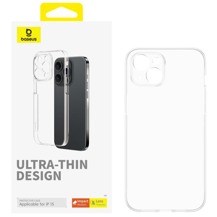 Bild 3, BASEUS iPhone 15 Skal Lucent Series Transparent