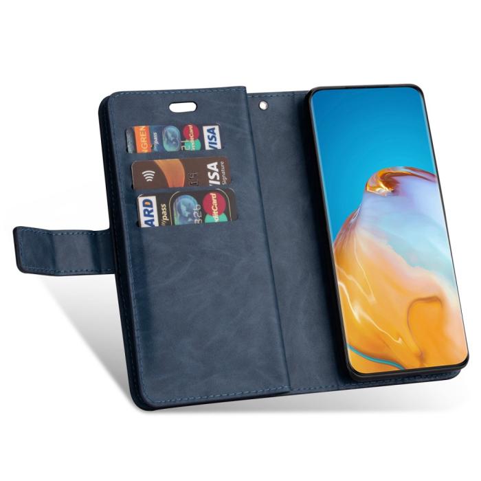 Bild 4, Samsung Galaxy S23 Plus Fodral Multifunktionell Med Frontficka Blå