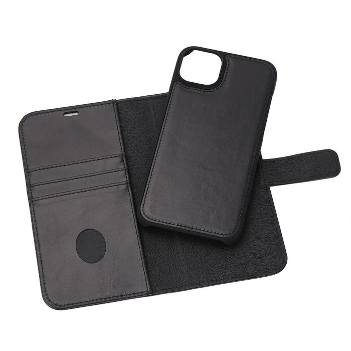 Bild 6, Radicover iPhone 14 Plus Mobilfodral 2in1 Äkta Läder Svart