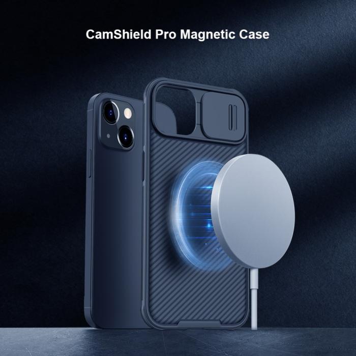 Bild 2, NILLKIN iPhone 13 Mini Skal MagSafe CamShield Pro Svart
