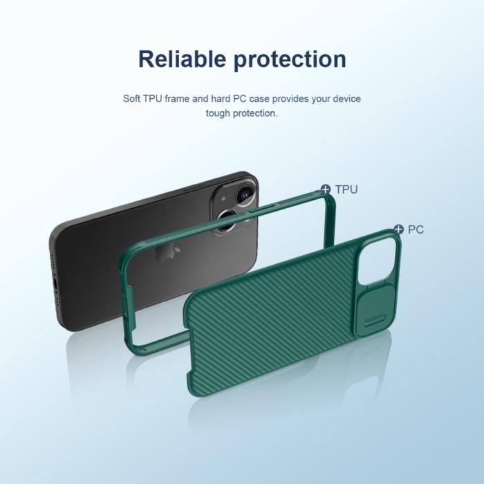 Bild 3, NILLKIN iPhone 13 Mini Skal MagSafe CamShield Pro Svart
