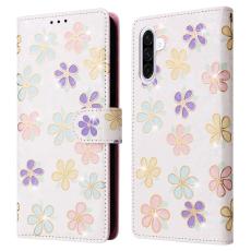 Samsung Galaxy A17 Fodral RFID L&auml;der F&auml;rgglada Blommor
