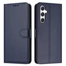Samsung Galaxy S26 Fodral L&auml;der Bl&aring;