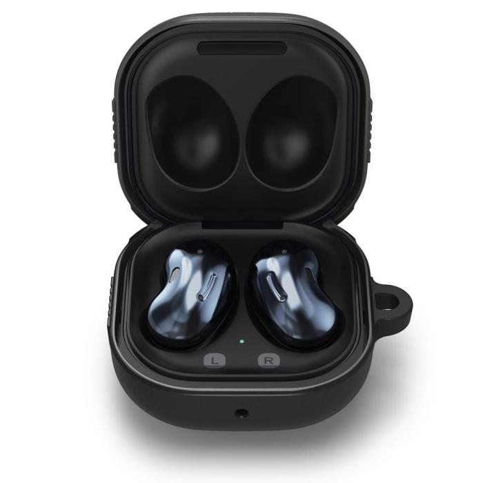 Bild 4, Spigen Galaxy Buds FE/2 PRO/2/LIVE/PRO Fodral Rugged Armor Matt Svart