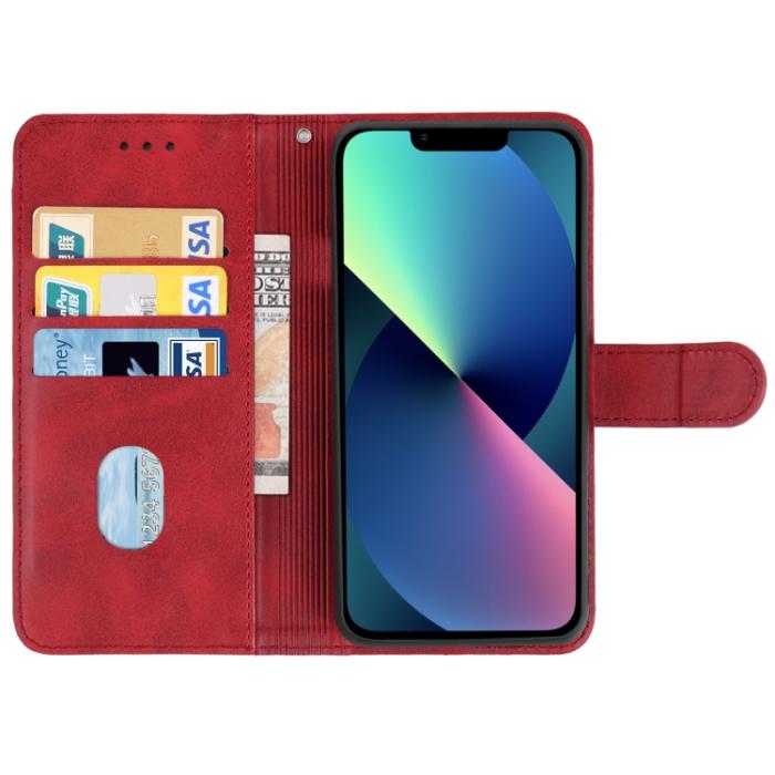 Bild 3, iPhone 14 Fodral Läder Röd