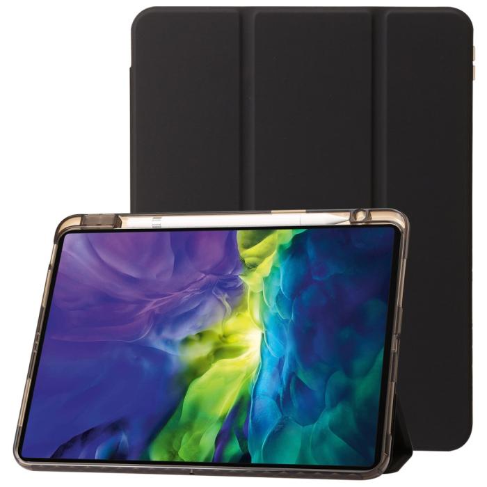 Bild 1, iPad Pro 13 2024 Tri-Fold Fodral Med Penhållare Svart
