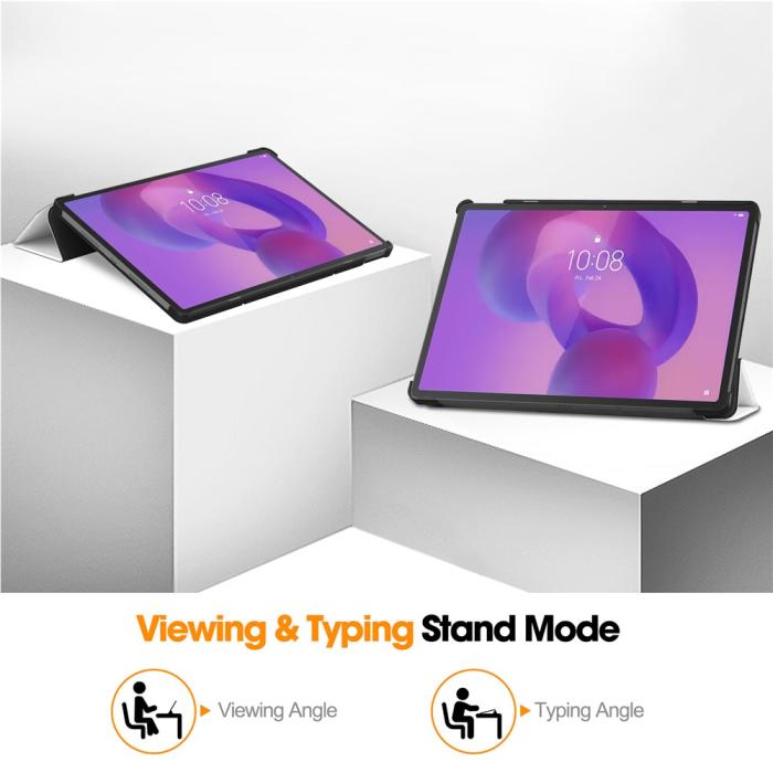 Bild 5, Lenovo Idea Tab Pro Fodral Tri-Fold Katt