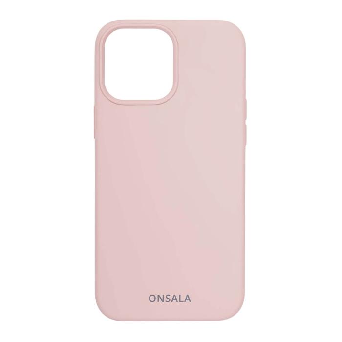 Bild 1, ONSALA iPhone 13 Pro Max Mobilskal Silikon Sand Pink