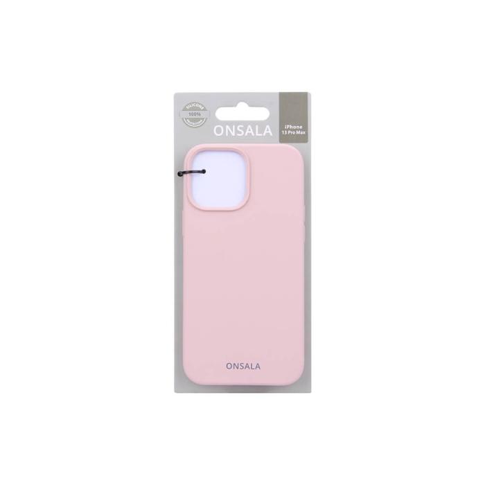 Bild 2, ONSALA iPhone 13 Pro Max Mobilskal Silikon Sand Pink
