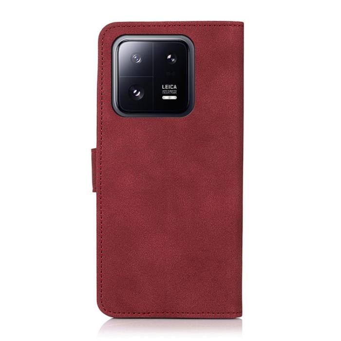 Bild 3, KHAZNEH Xiaomi 13 Pro 5G Fodral Retro Läder Röd