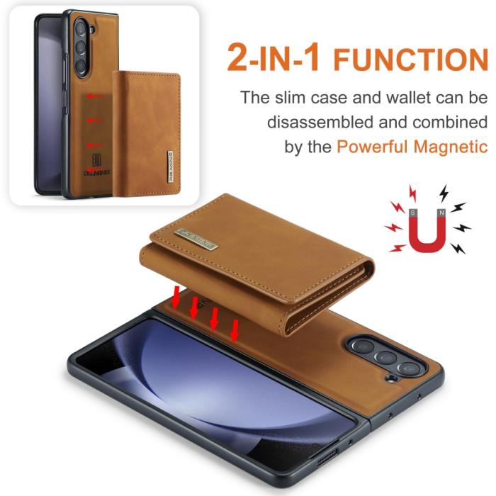 Bild 5, DG.MING Galaxy Z Fold 5 Skal 2in1 Magnetisk Avtagbart Kortfack