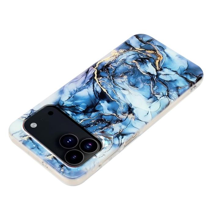 Bild 3, iPhone 17 Pro Max Skal Marmor TPU Blå