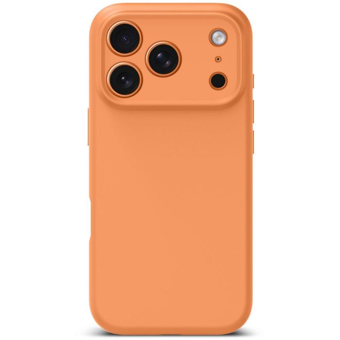 Bild 4, Tech-Protect iPhone 17 Pro Skal MagSafe Silicone Cosmic Orange