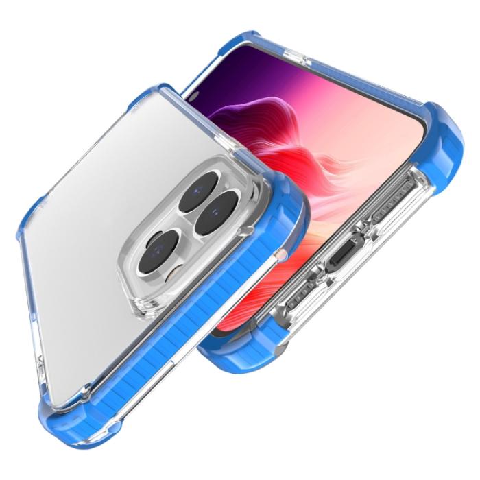 Bild 4, iPhone 15 Pro Skal Shockproof Akryl/TPU Blå