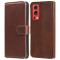 OnePlus Nord 2 5G - Solid Läder Fodral - Brun