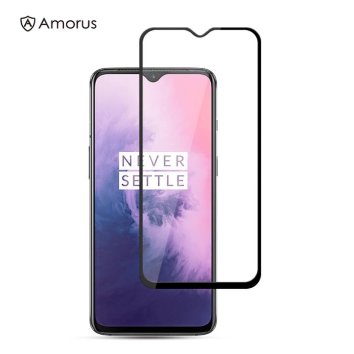 Bild 1, OnePlus 7 / OnePlus 6T - AMORUS Härdat glas - Heltäckande