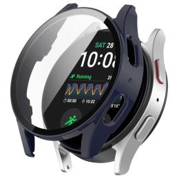 Galaxy Watch 7 44 mm Skal Med Skärmskydd Mörk Blå