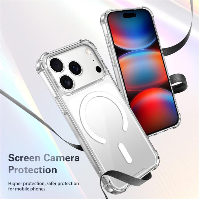 Bild 6, iPhone 18 Pro / 17 Pro Skal MagSafe Shookproof Transparent