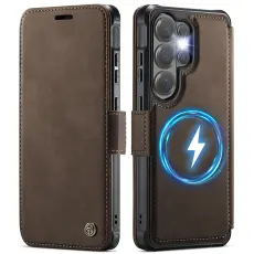 CASEME Samsung Galaxy S26 Ultra Skal RFID Pl&aring;nbok Brun