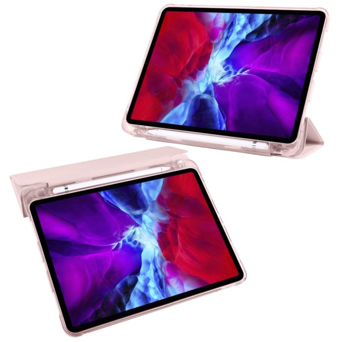Bild 3, iPad Pro 12.9 Fodral Tri-Fold Pennhållare Roséguld