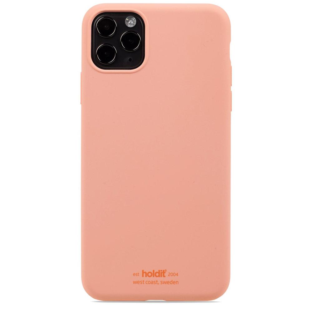 holdit iPhone 11 Pro Max Mobilskal Silikon Pink Peach