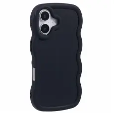 iPhone 17 Mobilskal Wavy Svart