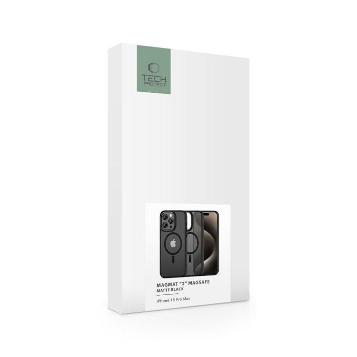 Bild 5, Tech-Protect iPhone 15 Pro Max Skal MagSafe MagMat Svart
