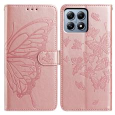 Xiaomi 15T Pro Fodral Med Fj&auml;ril Tryck Ros&eacute;guld