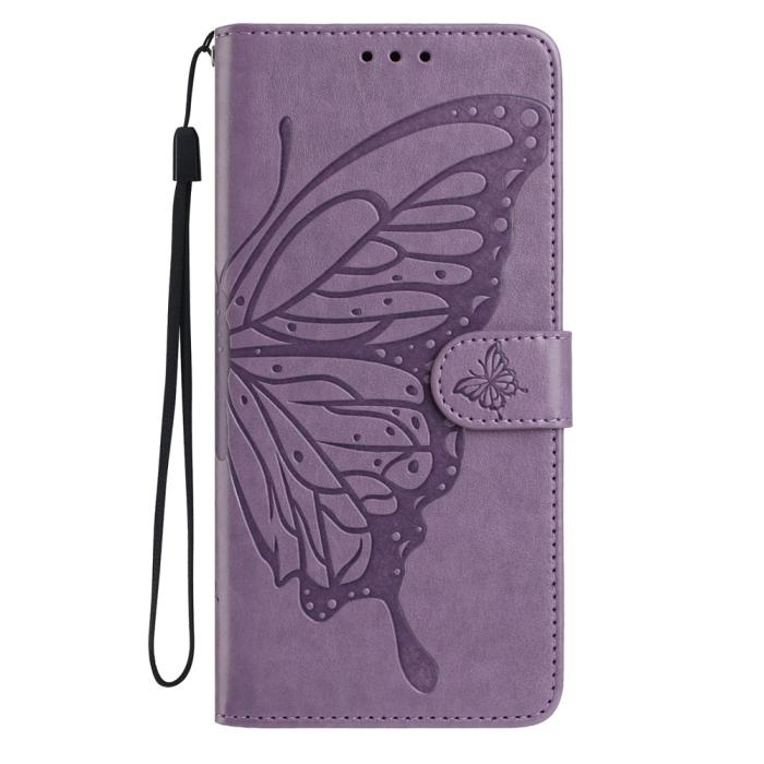 Bild 5, Xiaomi 15T Fodral Med Fjäril Tryck Lila