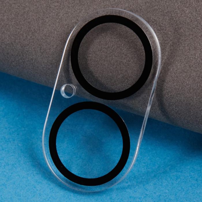 Bild 3, iPhone 16 Plus/16 Linsskydd Härdat Glas Black Rings