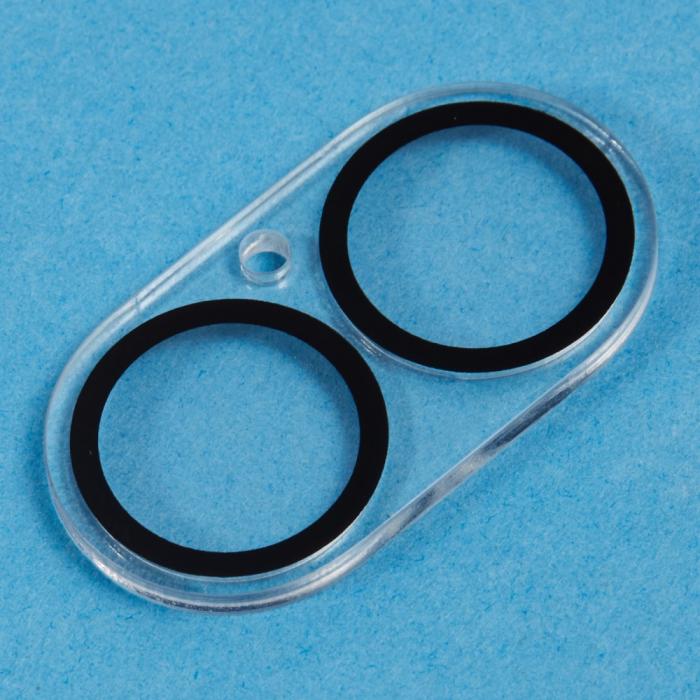 Bild 4, iPhone 16 Plus/16 Linsskydd Härdat Glas Black Rings