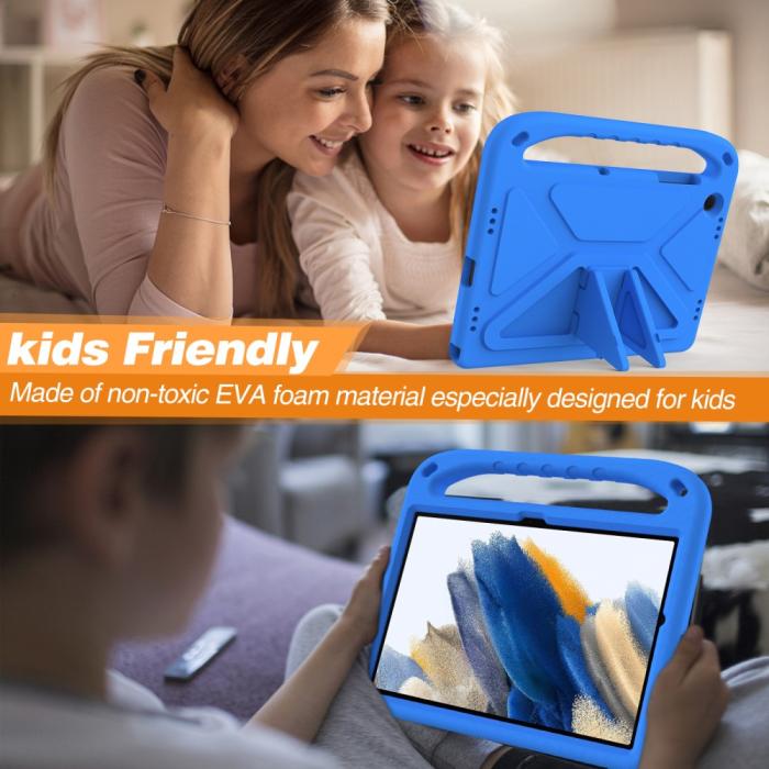 Bild 4, Samsung Galaxy Tab A9 Plus Skal EVA Kickstand Blå